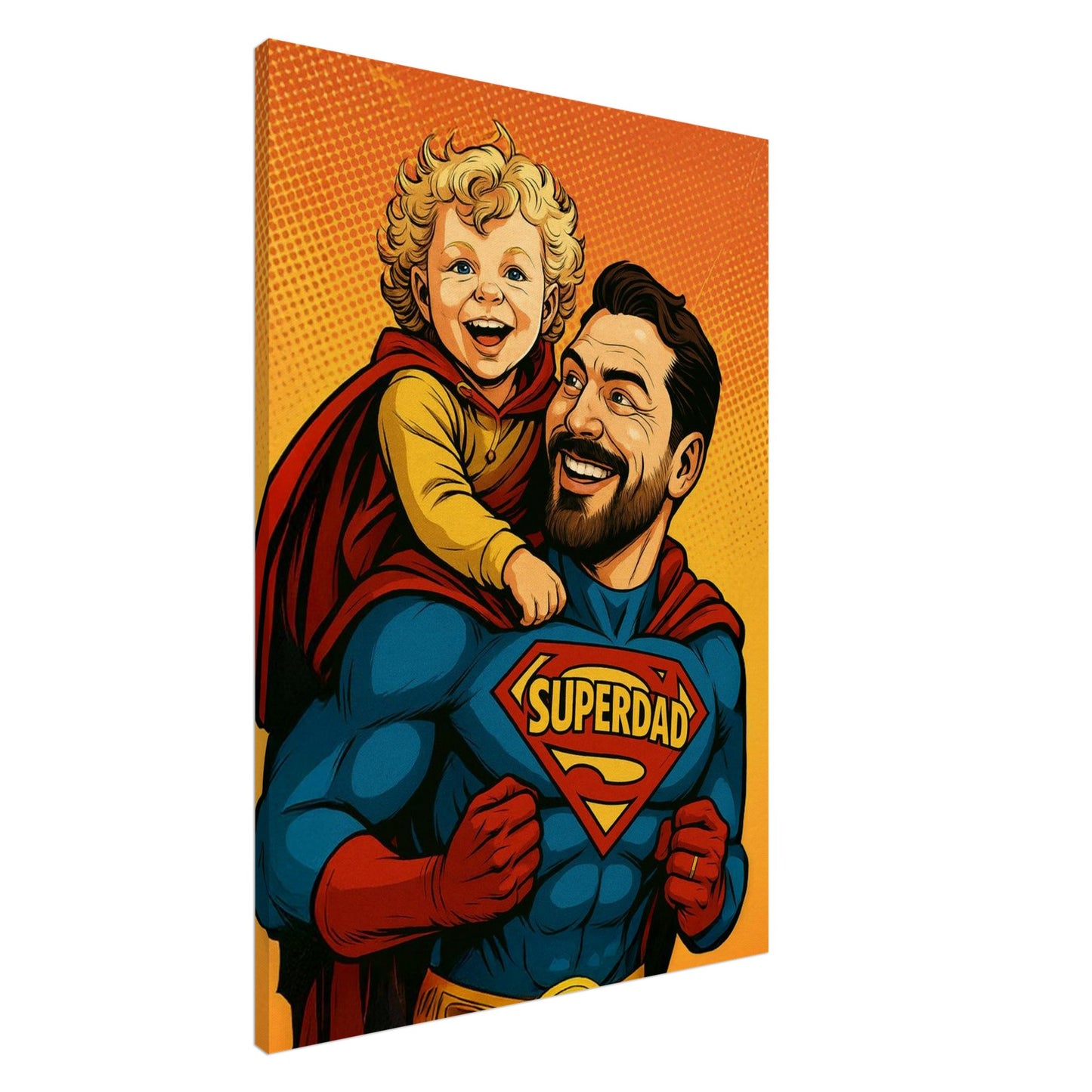 Personalized Portrait for Father – Canvas - Masterpiece Print