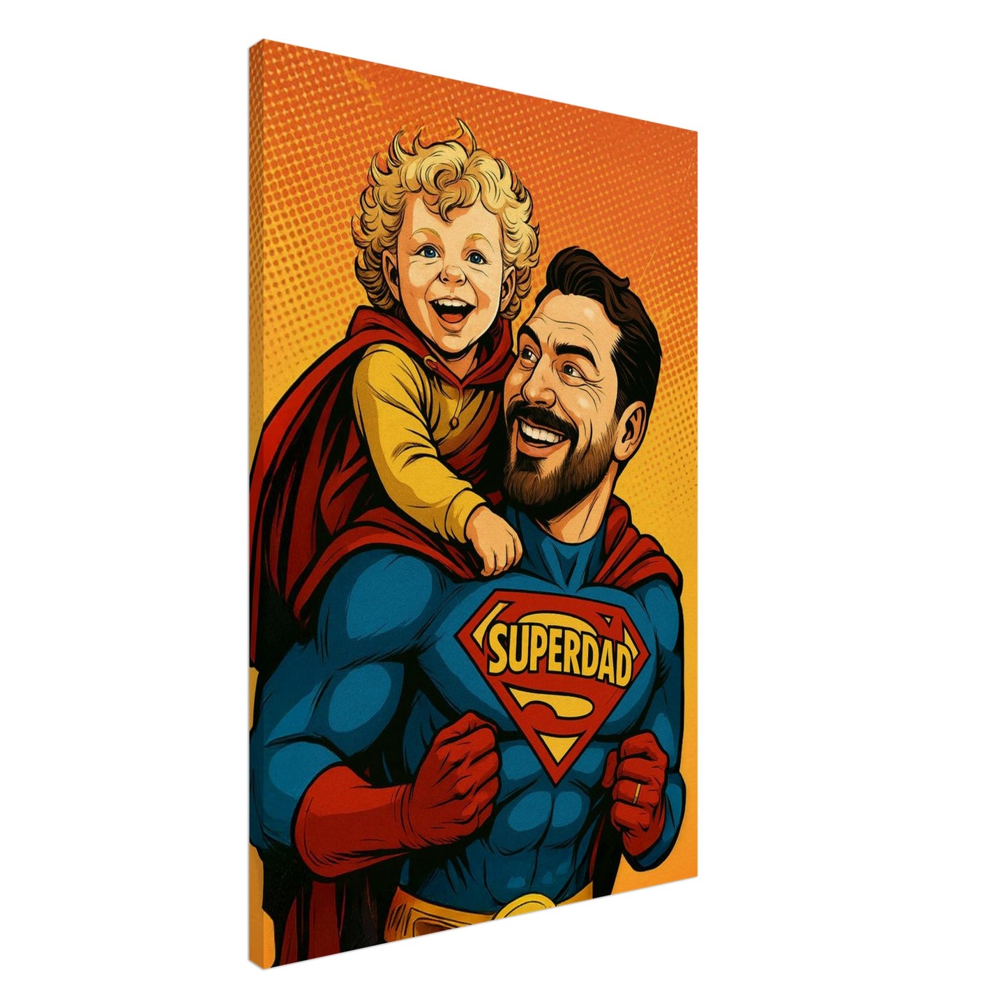 Personalized Portrait for Father – Canvas - Masterpiece Print