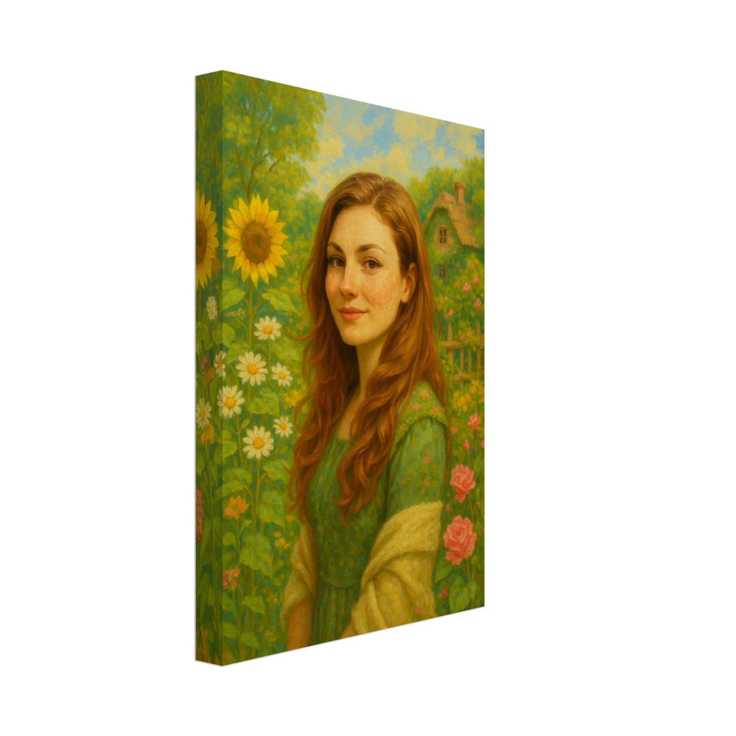 Personalized Portrait for Her – Canvas - Masterpiece Print