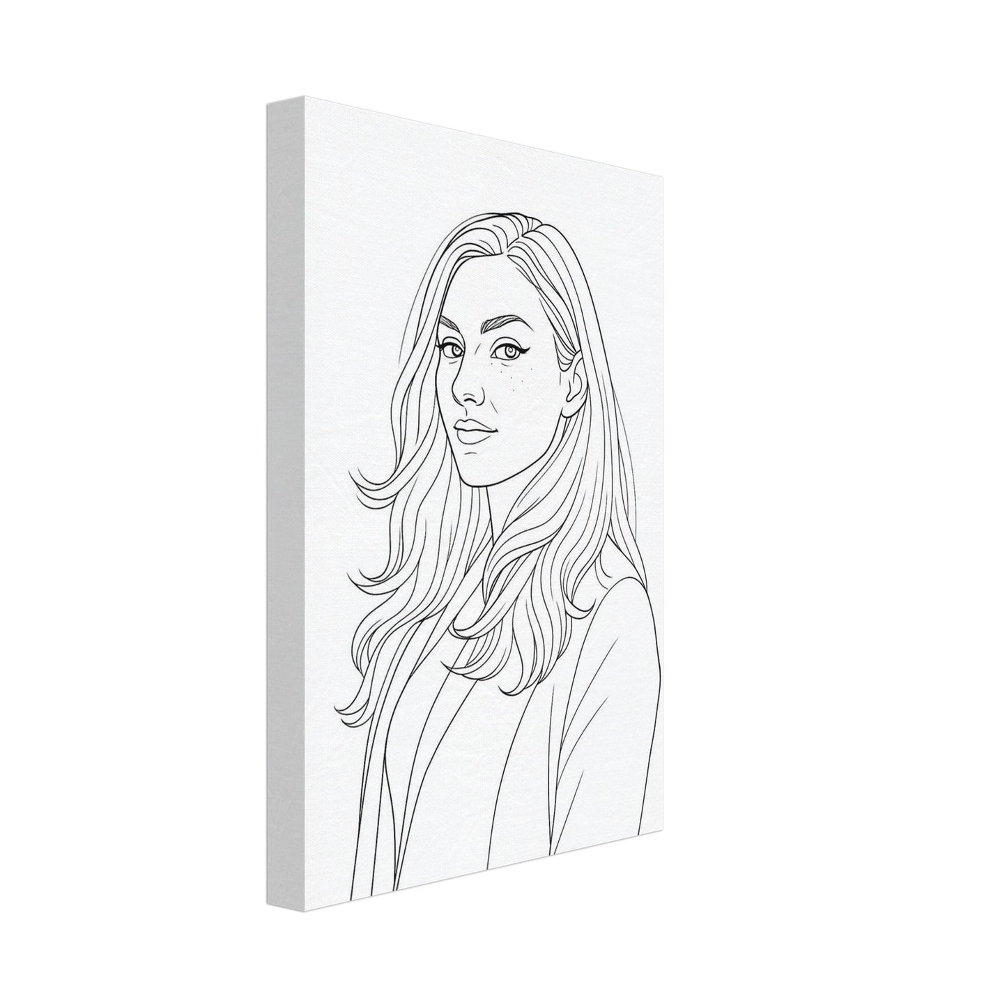 Personalized Portrait for Her – Canvas - Masterpiece Print