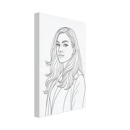 Personalized Portrait for Her – Canvas - Masterpiece Print