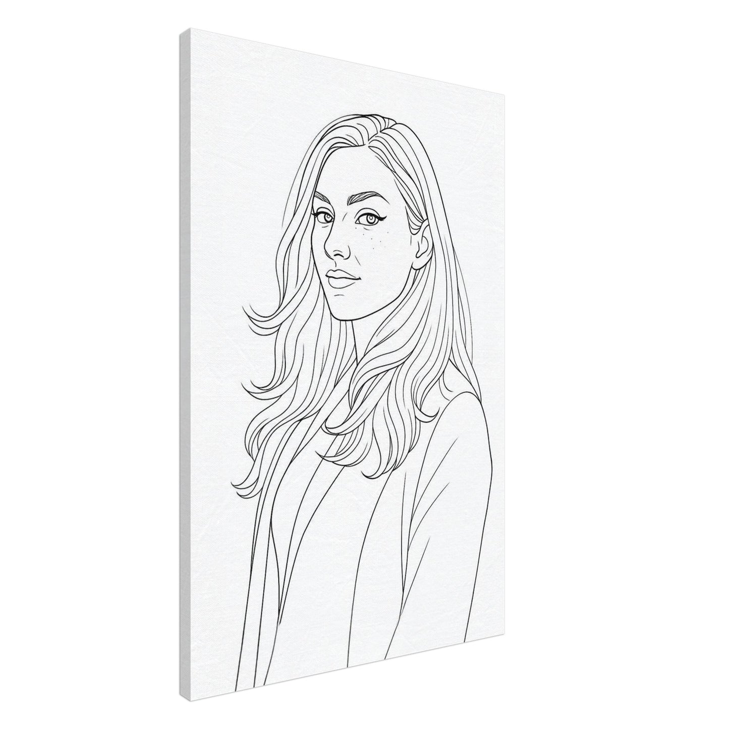 Personalized Portrait for Her – Canvas - Masterpiece Print