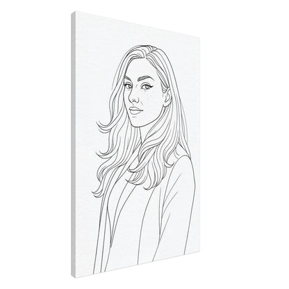 Personalized Portrait for Her – Canvas - Masterpiece Print