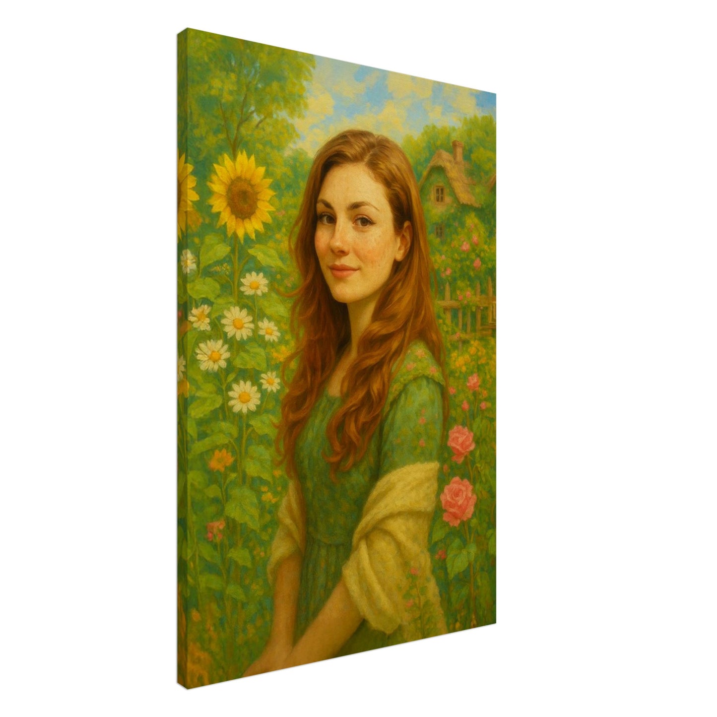 Personalized Portrait for Her – Canvas - Masterpiece Print