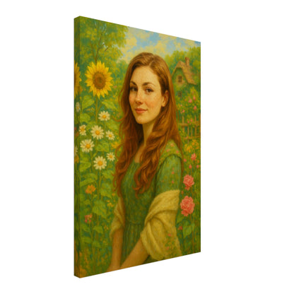 Personalized Portrait for Her – Canvas - Masterpiece Print
