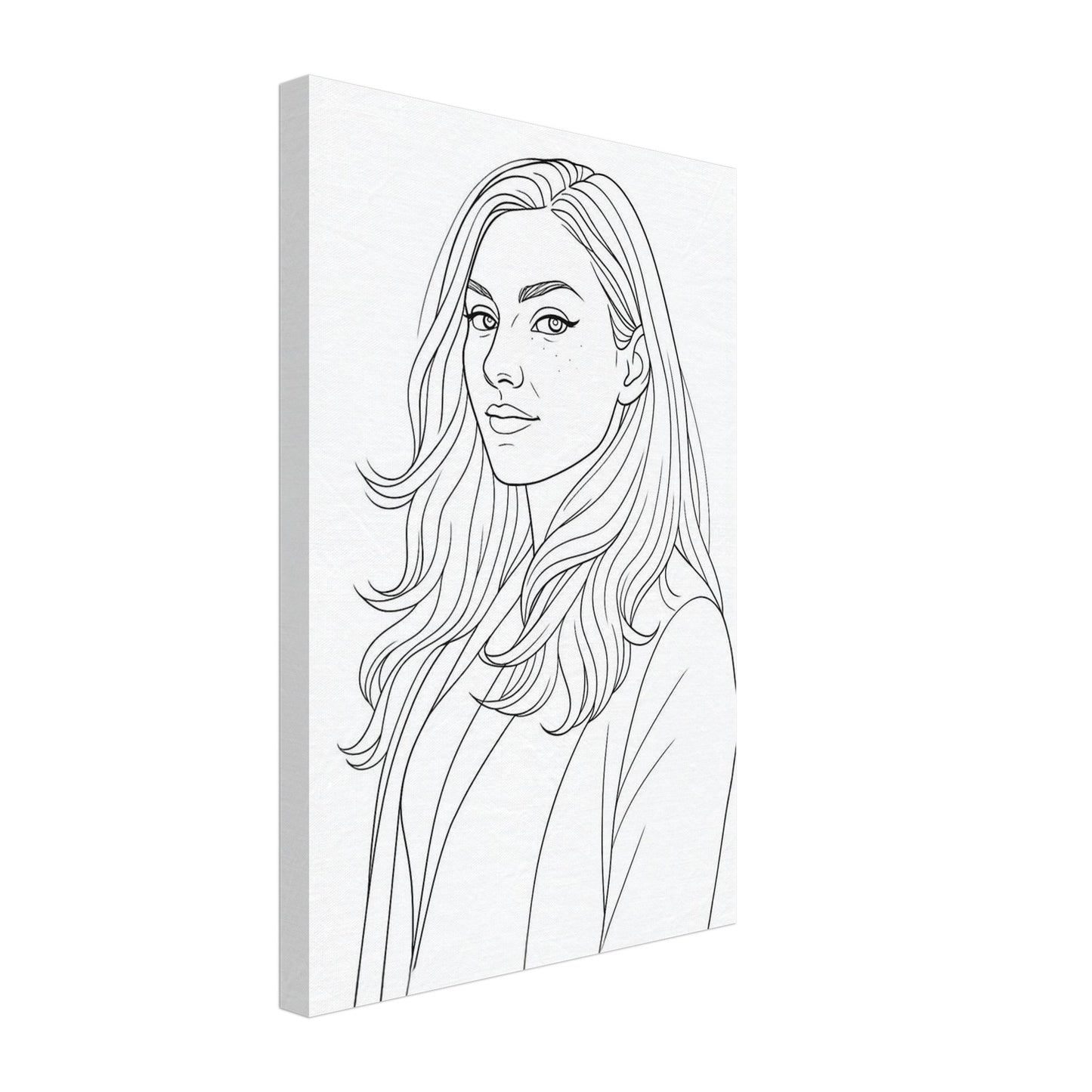 Personalized Portrait for Her – Canvas - Masterpiece Print