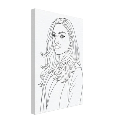 Personalized Portrait for Her – Canvas - Masterpiece Print