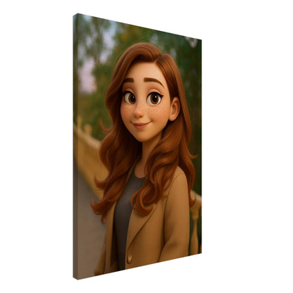 Personalized Portrait for Her – Canvas - Masterpiece Print