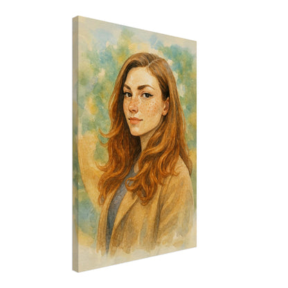 Personalized Portrait for Her – Canvas - Masterpiece Print