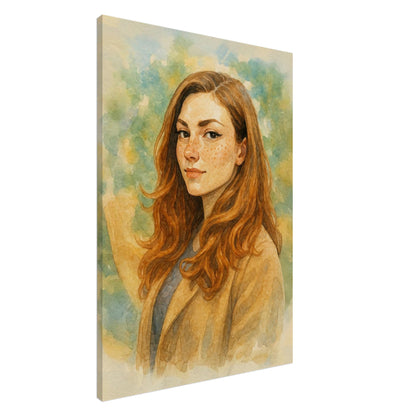 Personalized Portrait for Her – Canvas - Masterpiece Print
