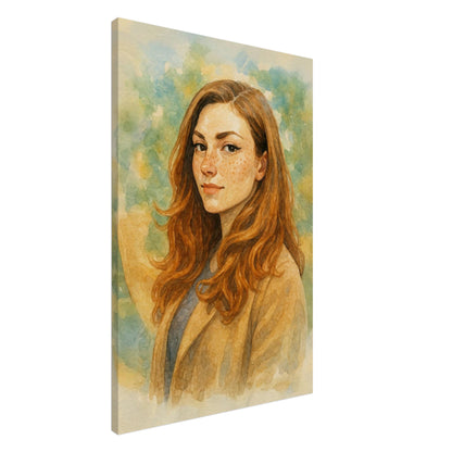 Personalized Portrait for Her – Canvas - Masterpiece Print