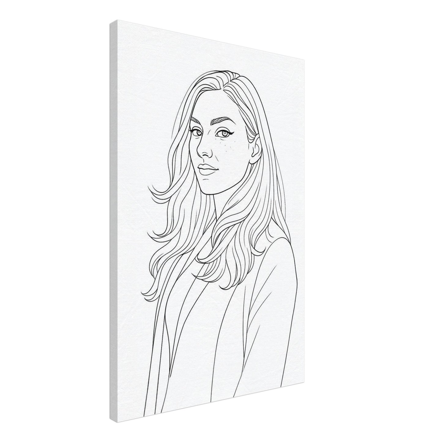 Personalized Portrait for Her – Canvas - Masterpiece Print