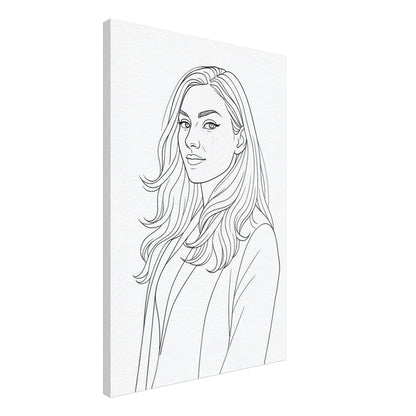 Personalized Portrait for Her – Canvas - Masterpiece Print