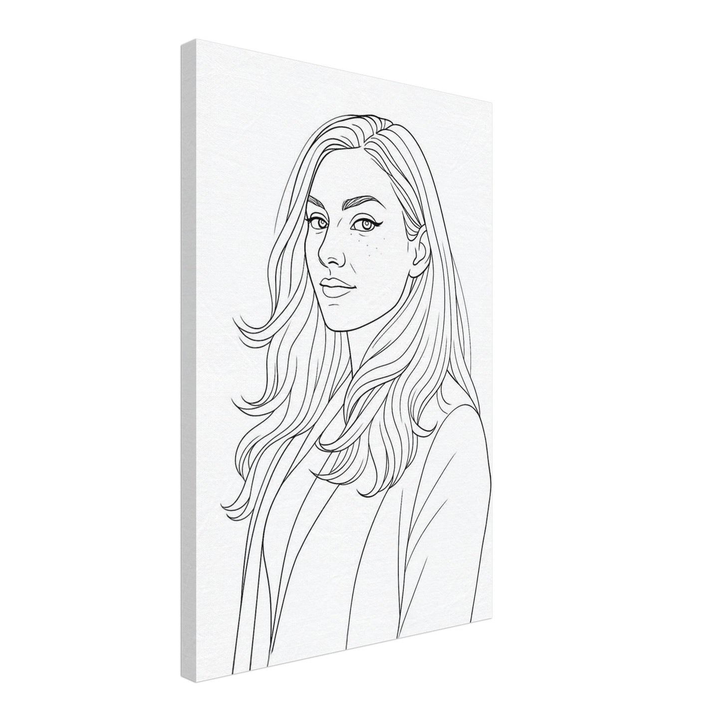 Personalized Portrait for Her – Canvas - Masterpiece Print