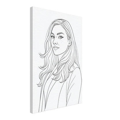 Personalized Portrait for Her – Canvas - Masterpiece Print
