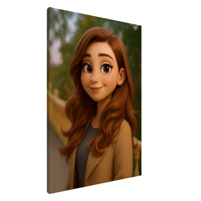 Personalized Portrait for Her – Canvas - Masterpiece Print