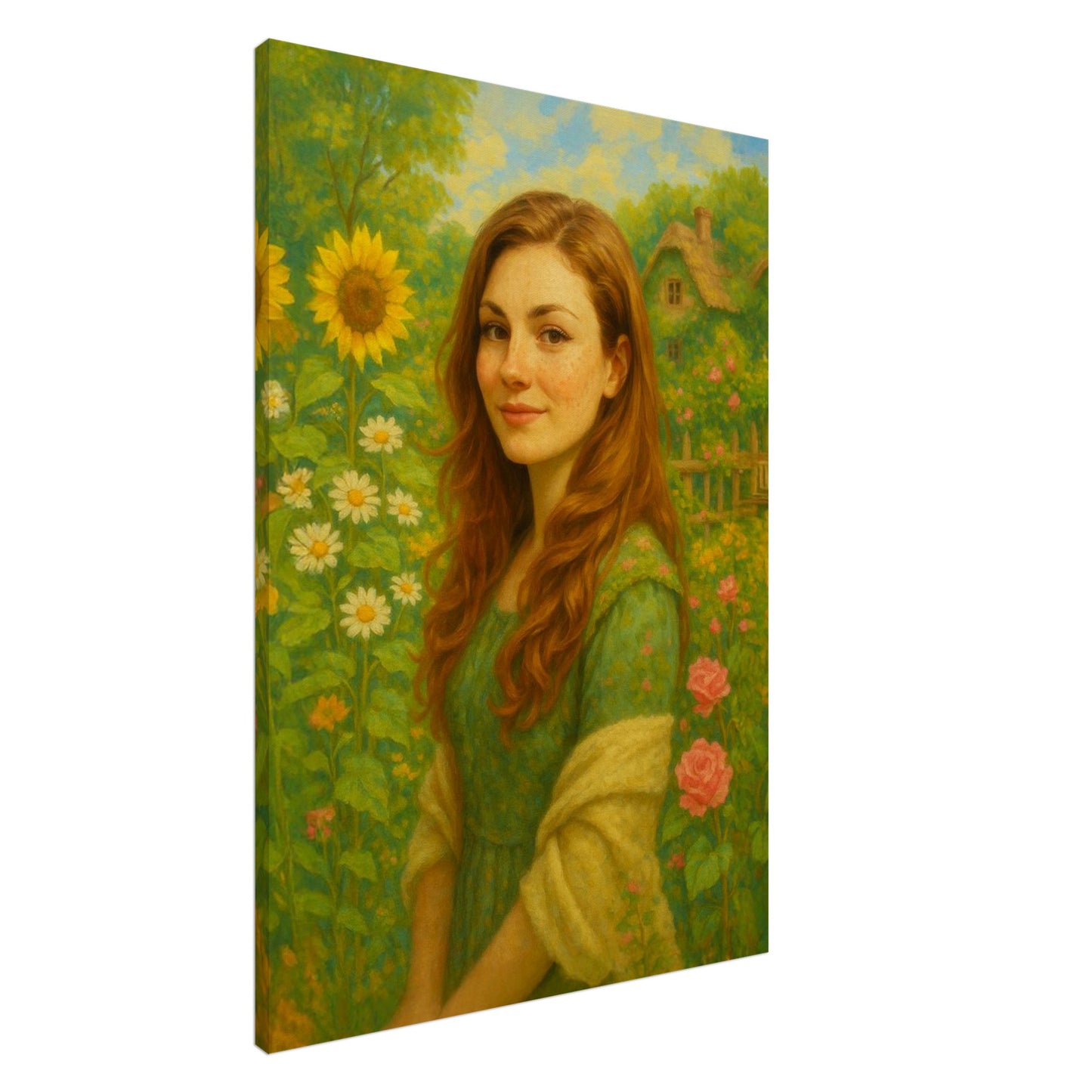 Personalized Portrait for Her – Canvas - Masterpiece Print