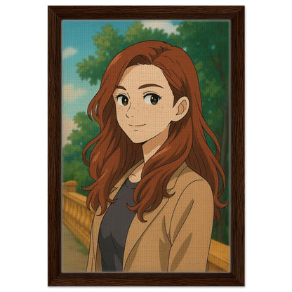 Personalized Portrait for Her – Framed Canvas - Masterpiece Print