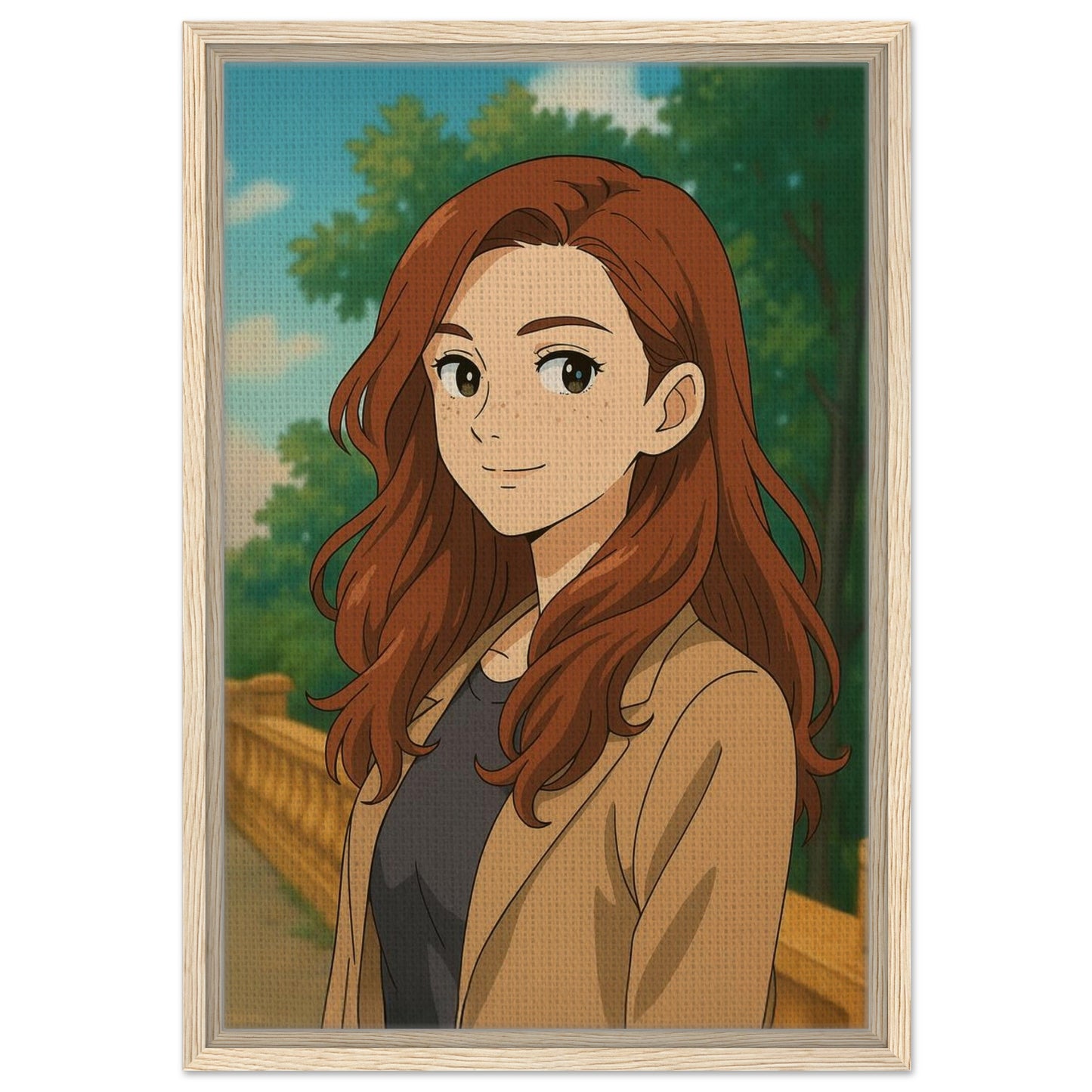 Personalized Portrait for Her – Framed Canvas - Masterpiece Print