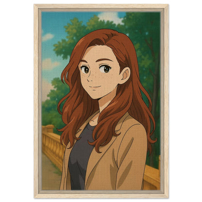 Personalized Portrait for Her – Framed Canvas - Masterpiece Print