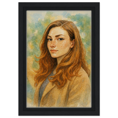 Personalized Portrait for Her – Framed Canvas - Masterpiece Print