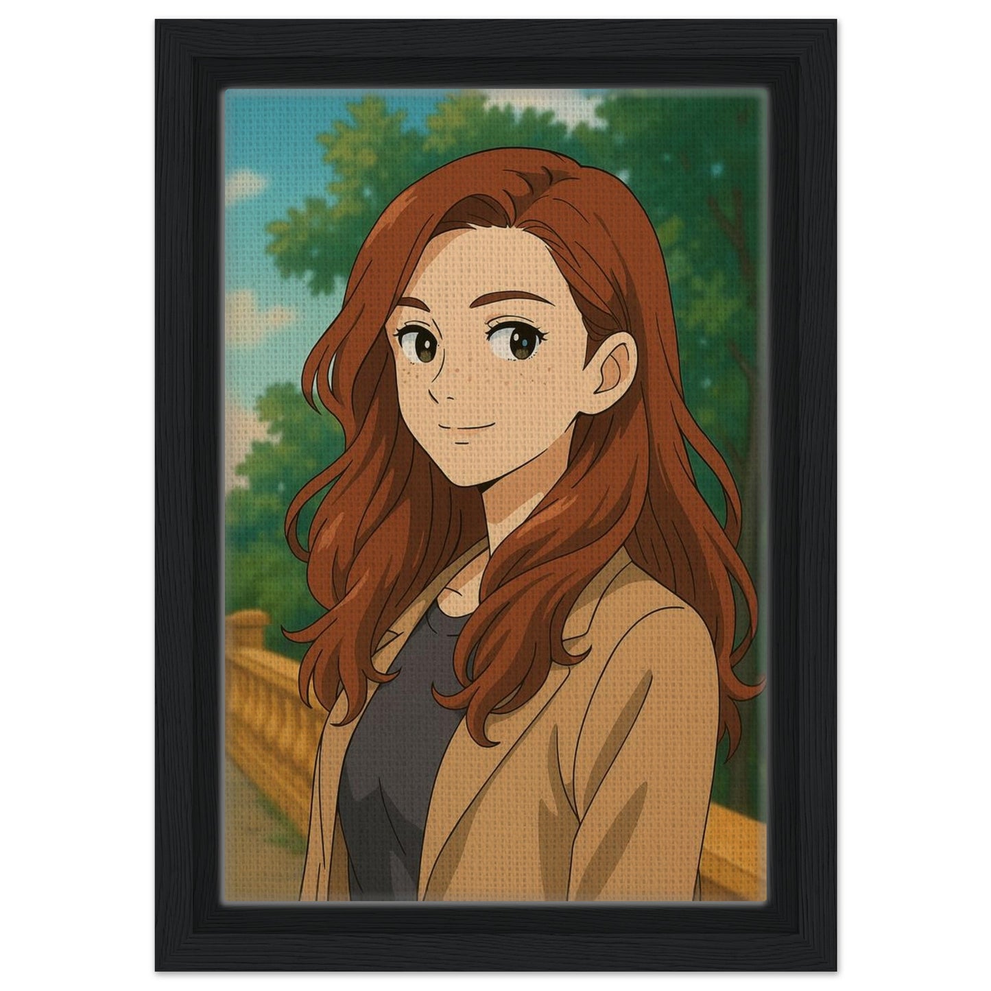 Personalized Portrait for Her – Framed Canvas - Masterpiece Print