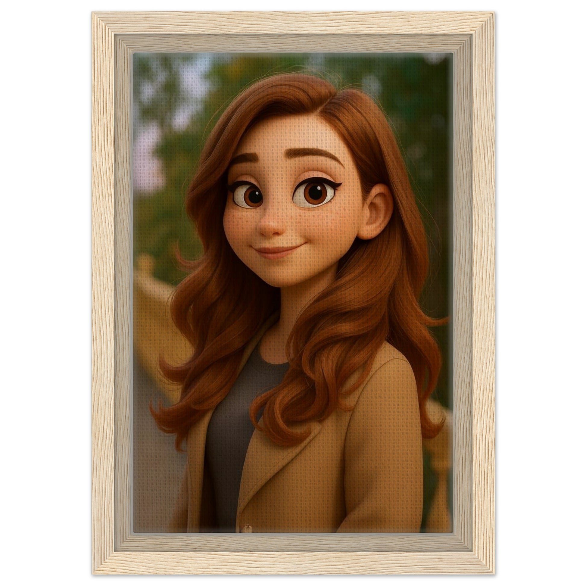 Personalized Portrait for Her – Framed Canvas - Masterpiece Print