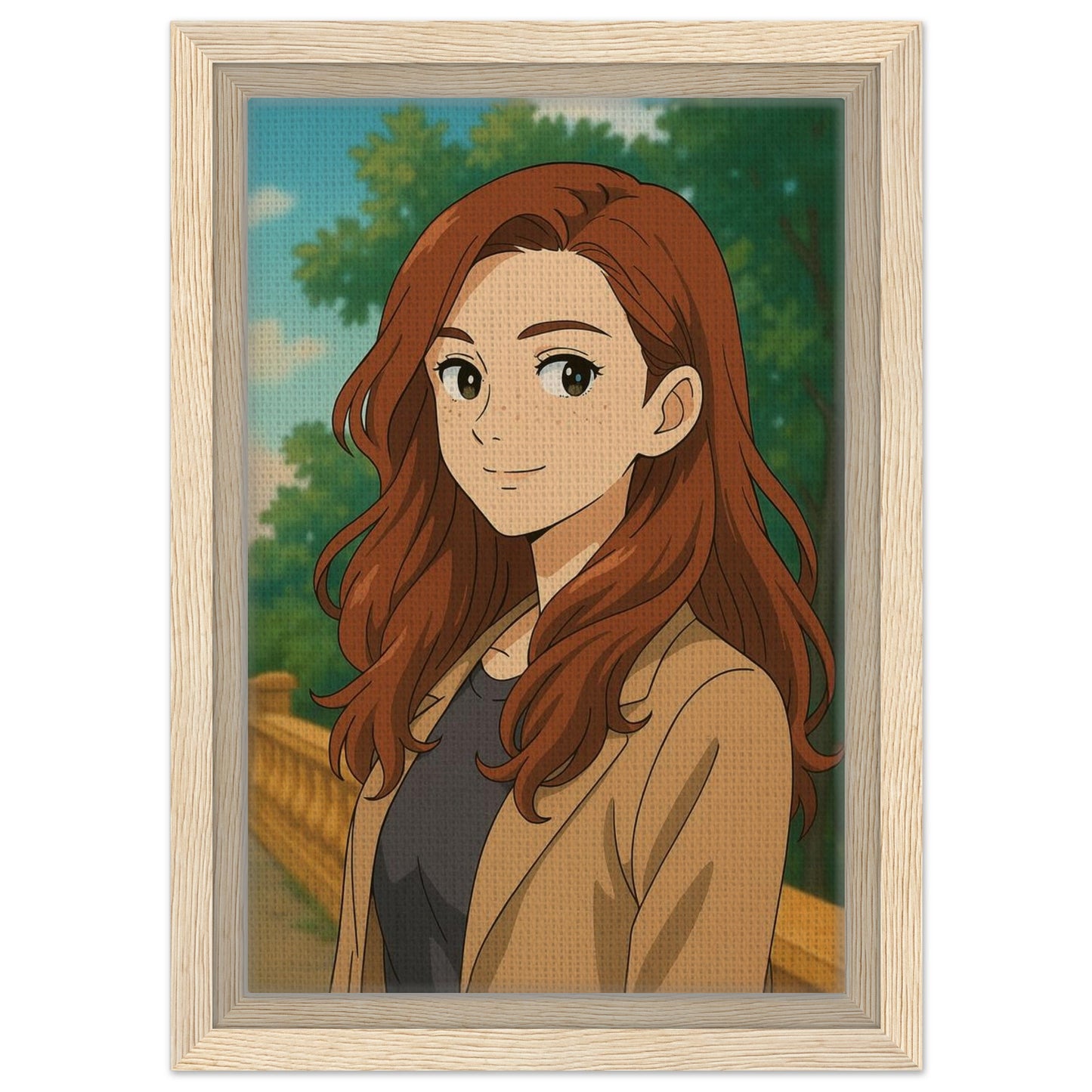 Personalized Portrait for Her – Framed Canvas - Masterpiece Print