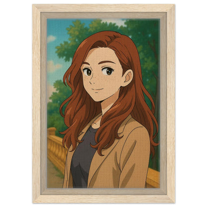 Personalized Portrait for Her – Framed Canvas - Masterpiece Print