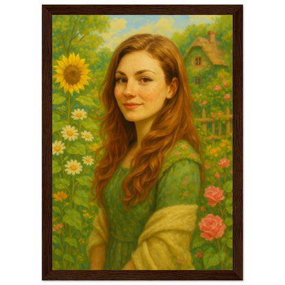 Personalized Portrait for Her – Framed Print - Masterpiece Print