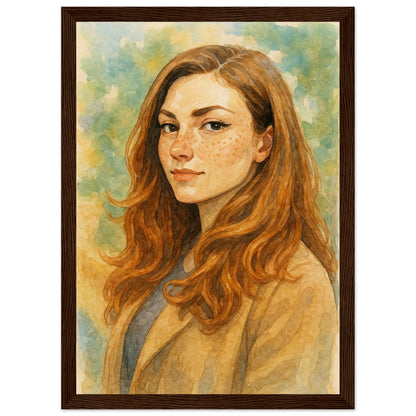 Personalized Portrait for Her – Framed Print - Masterpiece Print