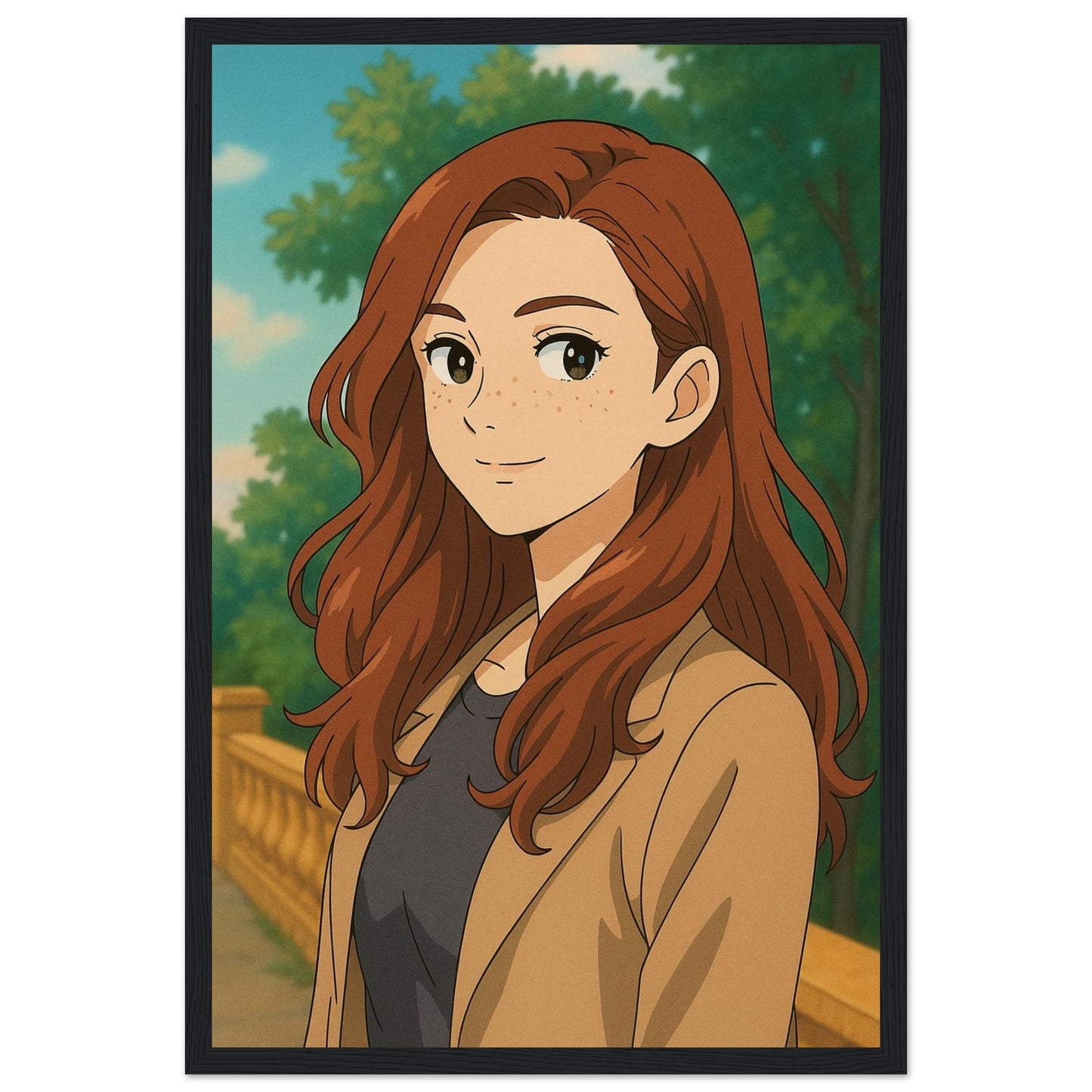 Personalized Portrait for Her – Framed Print - Masterpiece Print