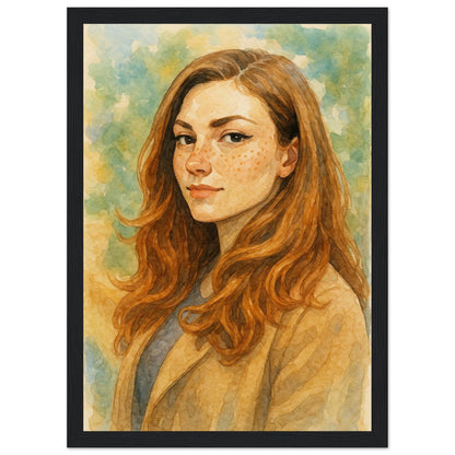 Personalized Portrait for Her – Framed Print - Masterpiece Print