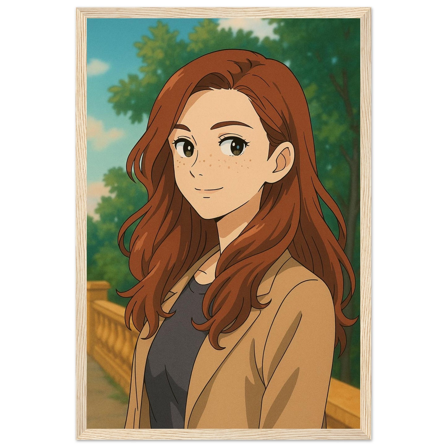 Personalized Portrait for Her – Framed Print - Masterpiece Print