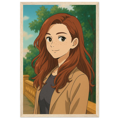 Personalized Portrait for Her – Framed Print - Masterpiece Print