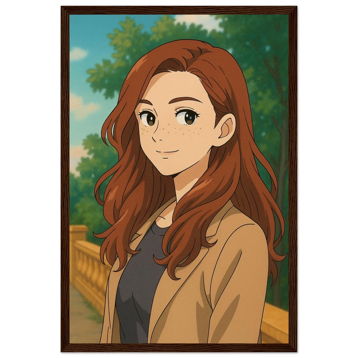 Personalized Portrait for Her – Framed Print - Masterpiece Print