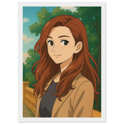 Personalized Portrait for Her – Framed Print - Masterpiece Print