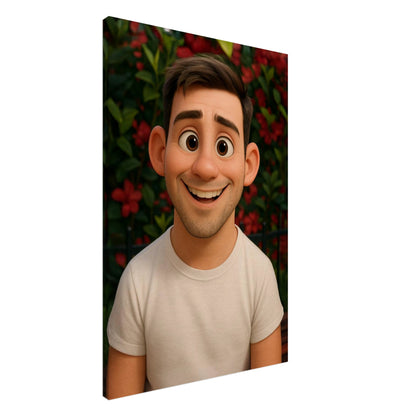 Personalized Portrait for Him – Canvas - Masterpiece Print