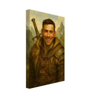 Personalized Portrait for Him – Canvas - Masterpiece Print