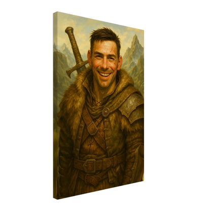 Personalized Portrait for Him – Canvas - Masterpiece Print