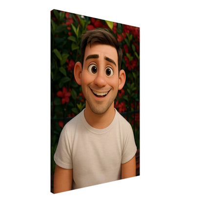 Personalized Portrait for Him – Canvas - Masterpiece Print