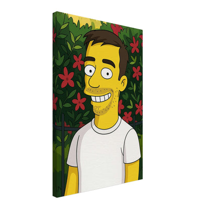 Personalized Portrait for Him – Canvas - Masterpiece Print
