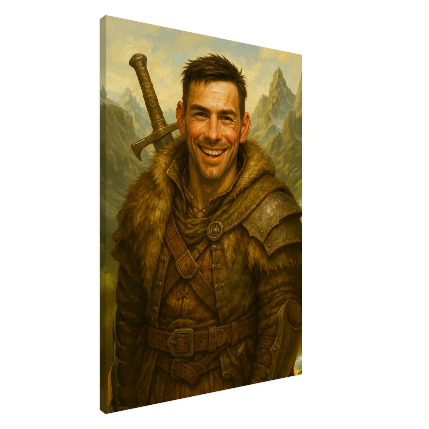 Personalized Portrait for Him – Canvas - Masterpiece Print