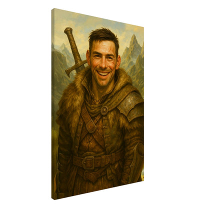 Personalized Portrait for Him – Canvas - Masterpiece Print