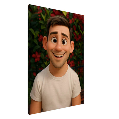 Personalized Portrait for Him – Canvas - Masterpiece Print