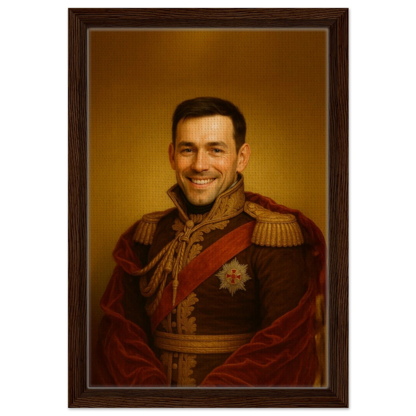 Personalized Portrait for Him – Framed Canvas - Masterpiece Print