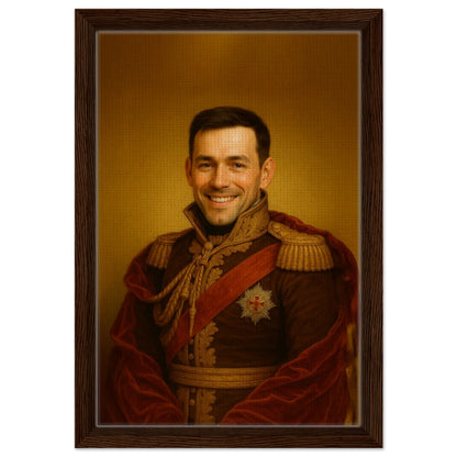 Personalized Portrait for Him – Framed Canvas - Masterpiece Print