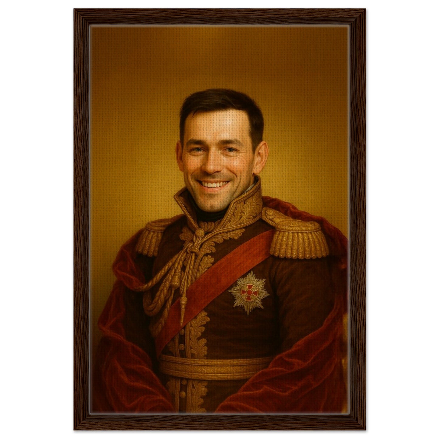 Personalized Portrait for Him – Framed Canvas - Masterpiece Print