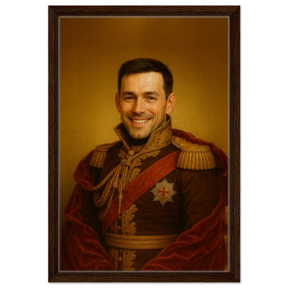 Personalized Portrait for Him – Framed Canvas - Masterpiece Print