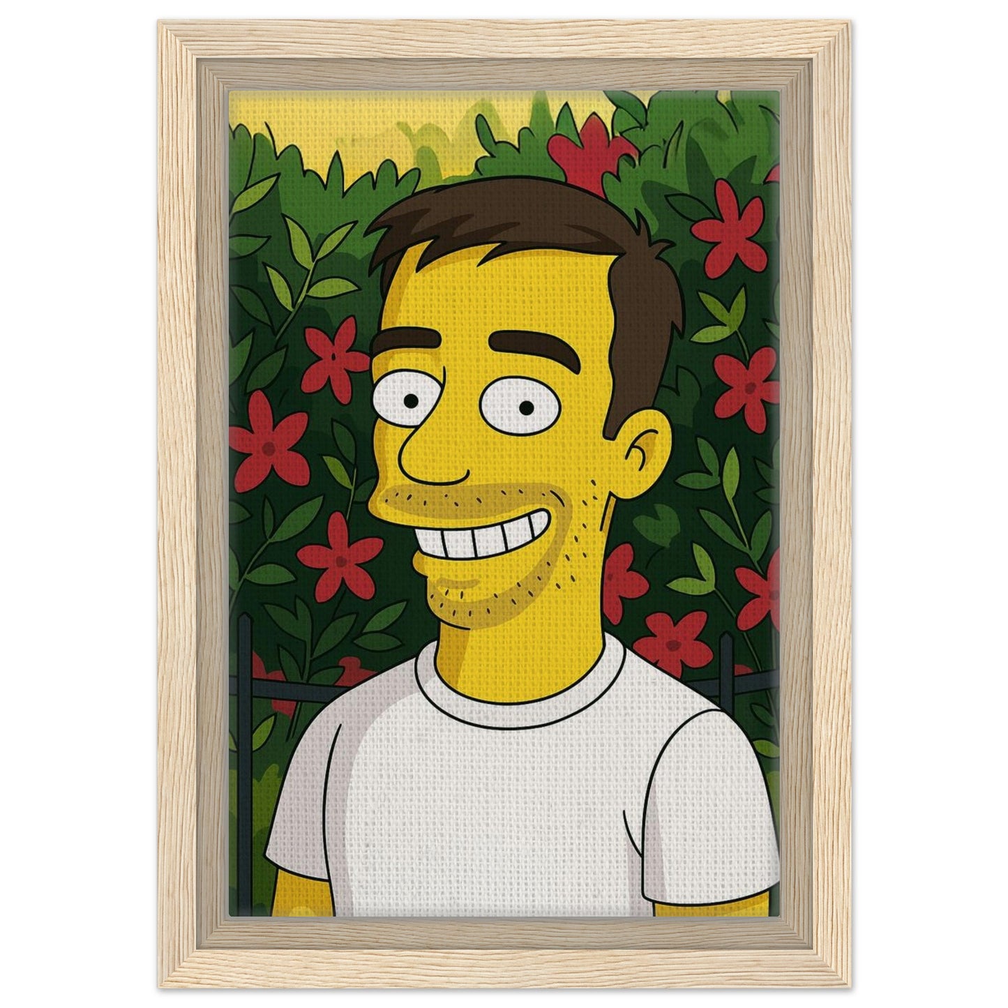 Personalized Portrait for Him – Framed Canvas - Masterpiece Print